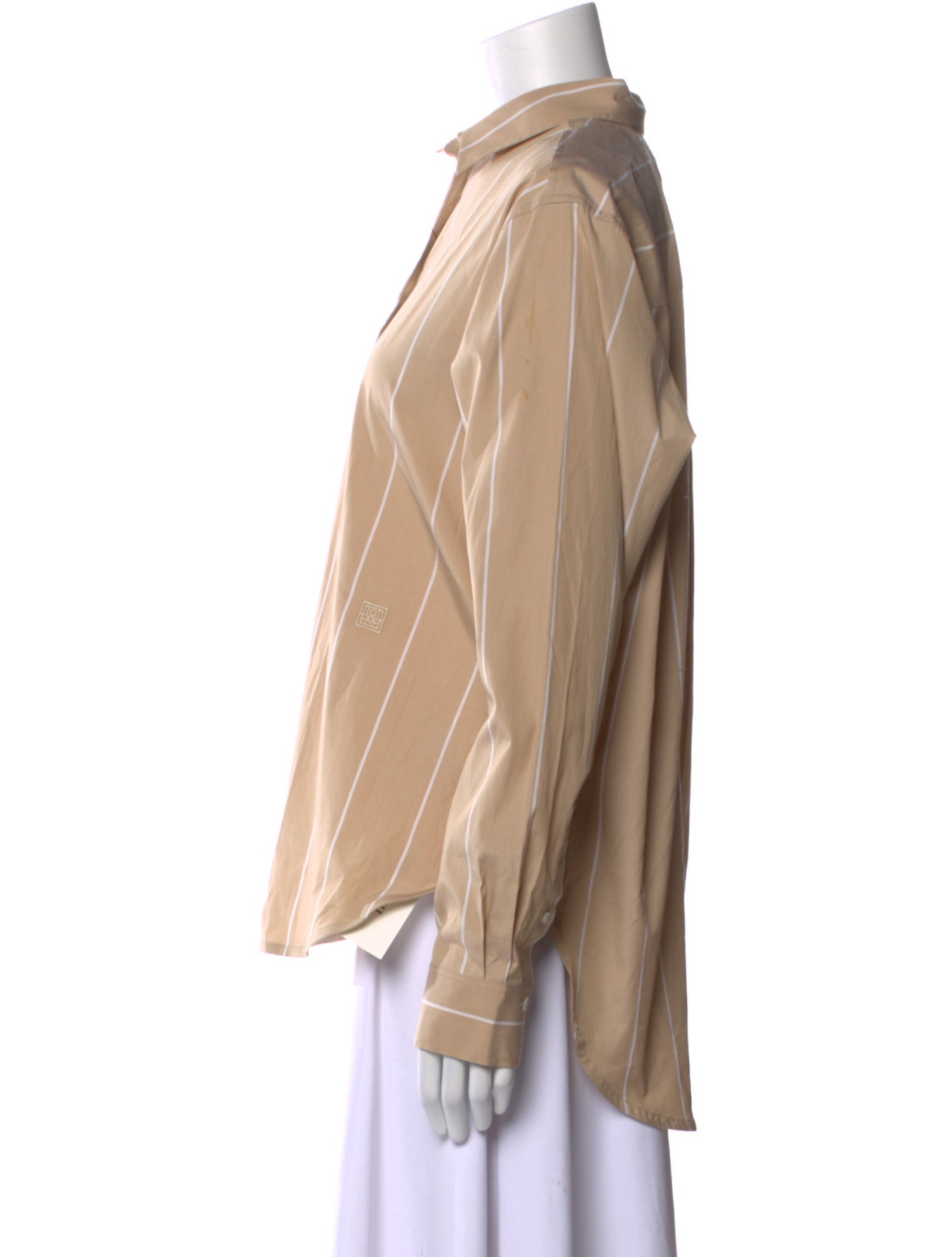 TOTEME Signature Striped Button-Up Top w/ Tags