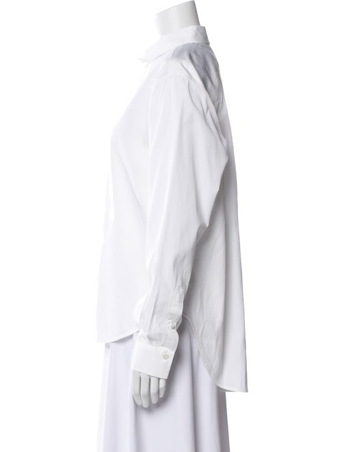 TOTEME Signature Cotton Shirt Long Sleeve Button-Up Top