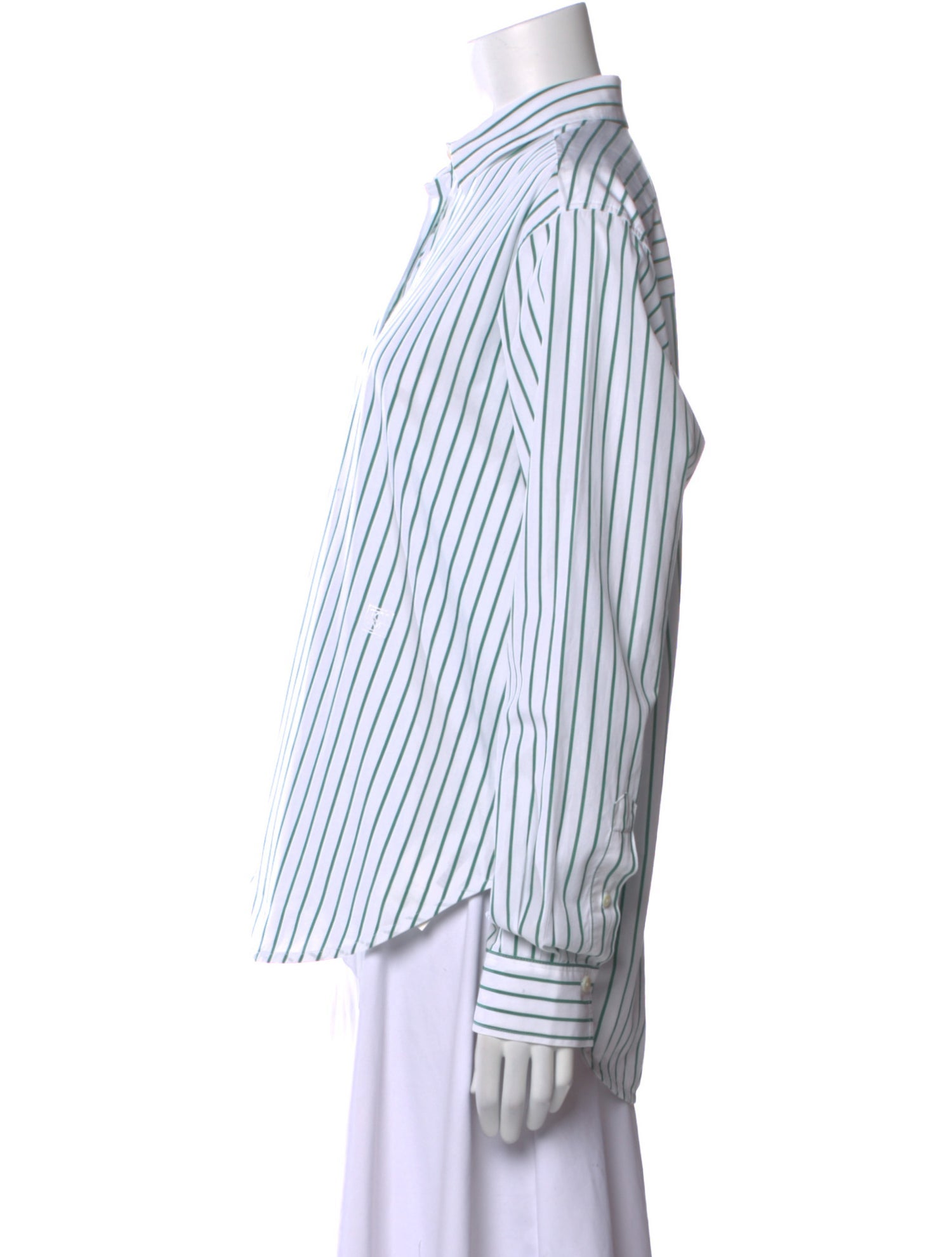 TOTEME Signature Cotton Shirt Striped Button-Up Top