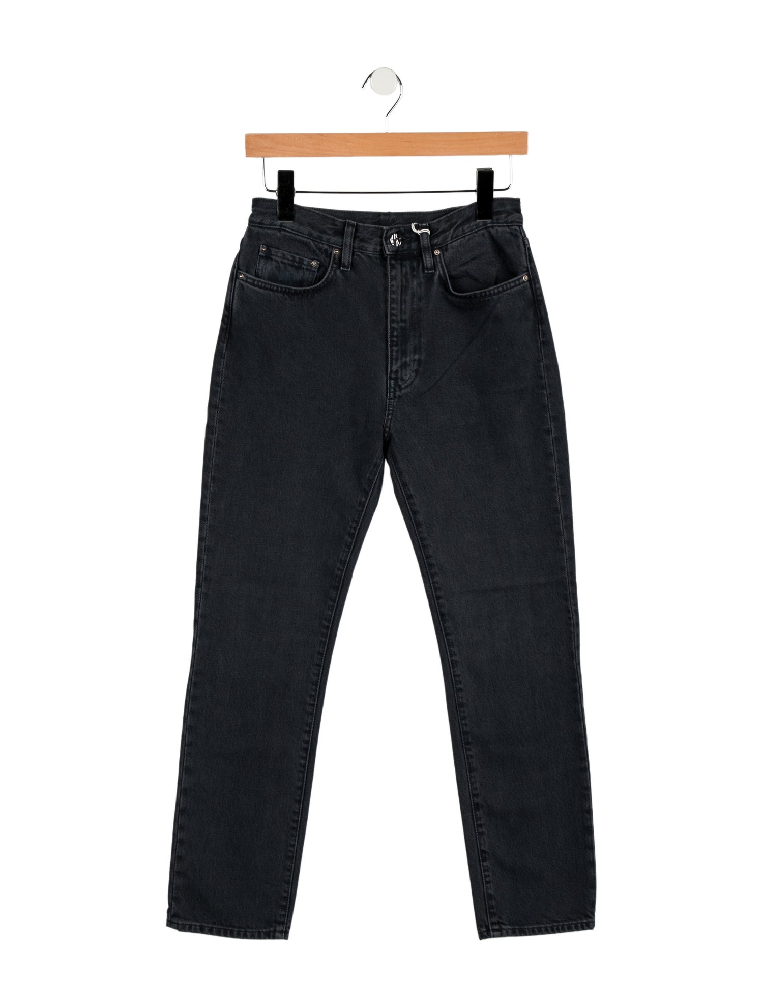 TOTEME Mid-Rise Straight Leg Jeans