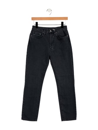 TOTEME Mid-Rise Straight Leg Jeans