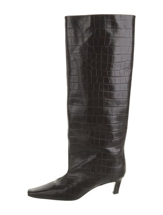 TOTEME Embossed Leather Boots