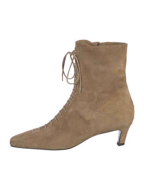 TOTEME Suede Lace-Up Boots