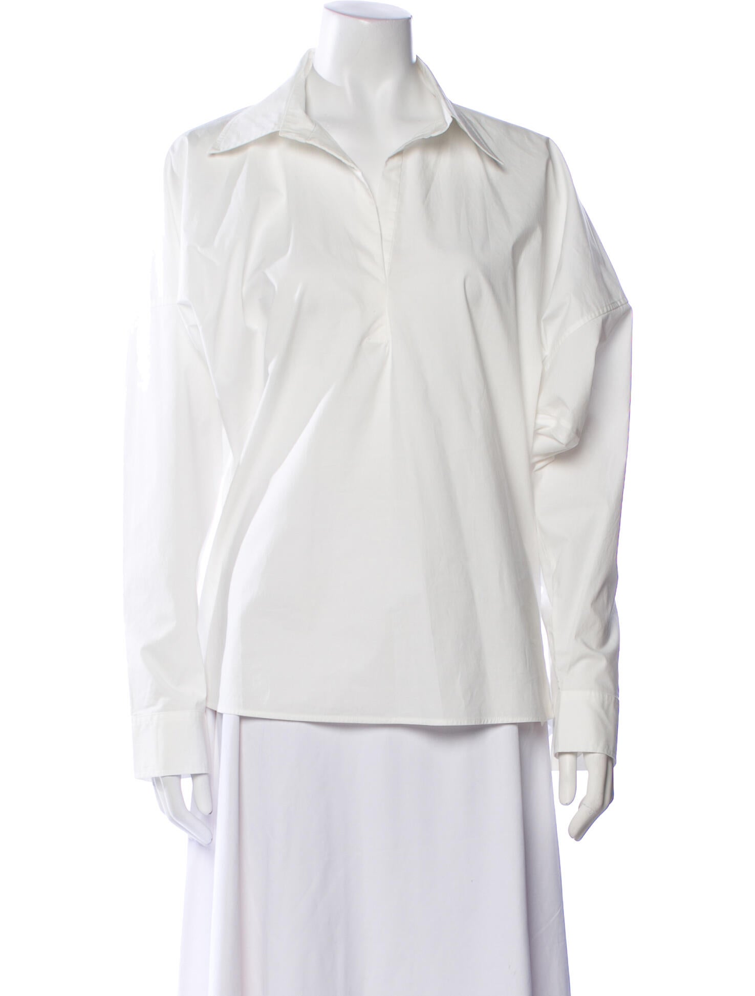 TOTEME Poplin Shirt Long Sleeve Blouse