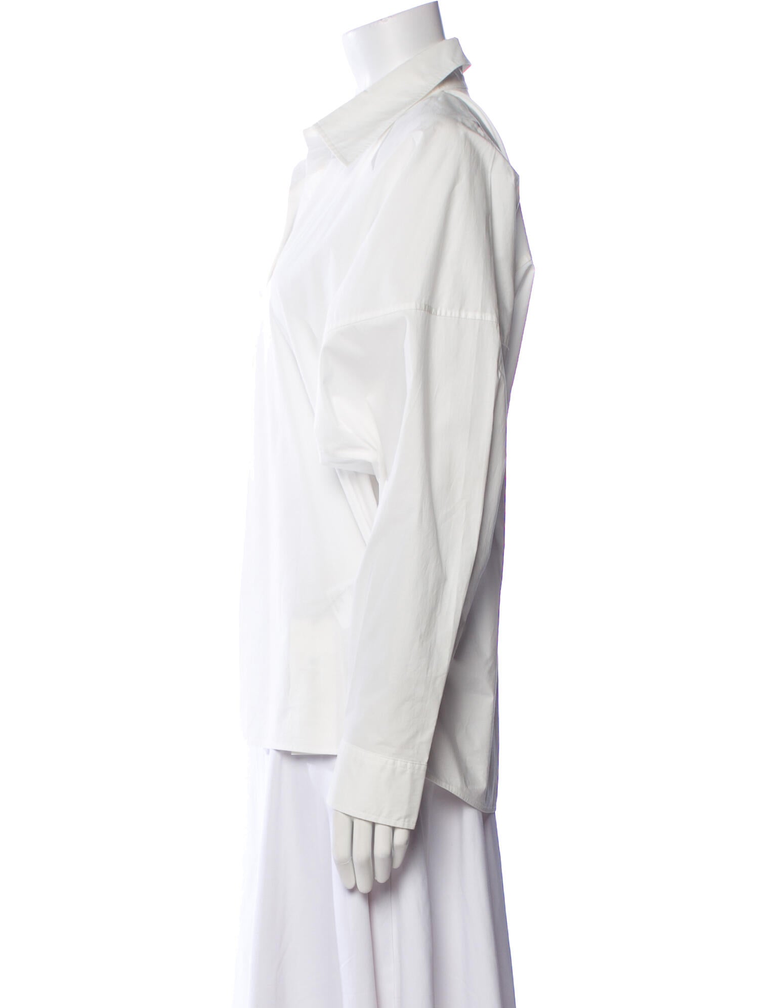 TOTEME Poplin Shirt Long Sleeve Blouse