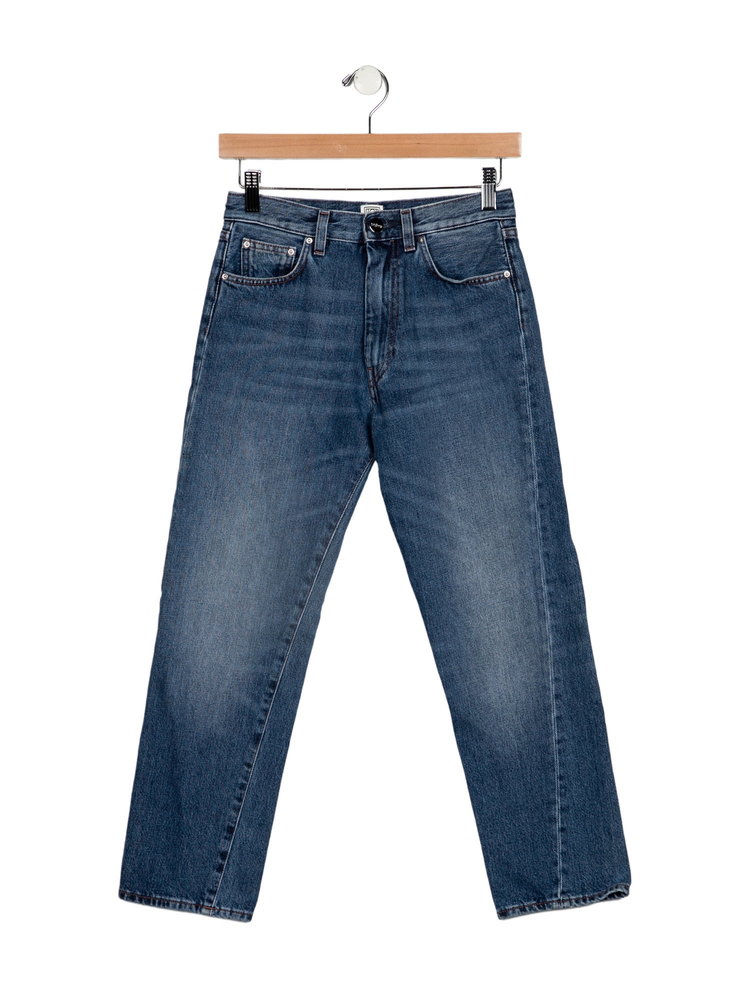 TOTEME Mid-Rise Straight Leg Jeans