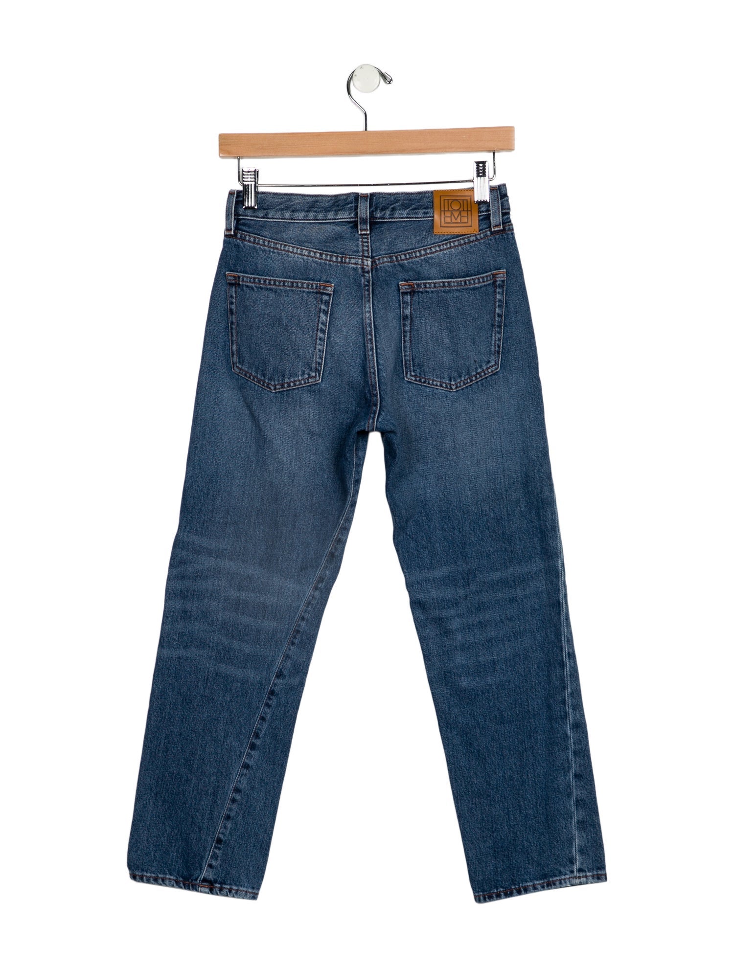 TOTEME Mid-Rise Straight Leg Jeans
