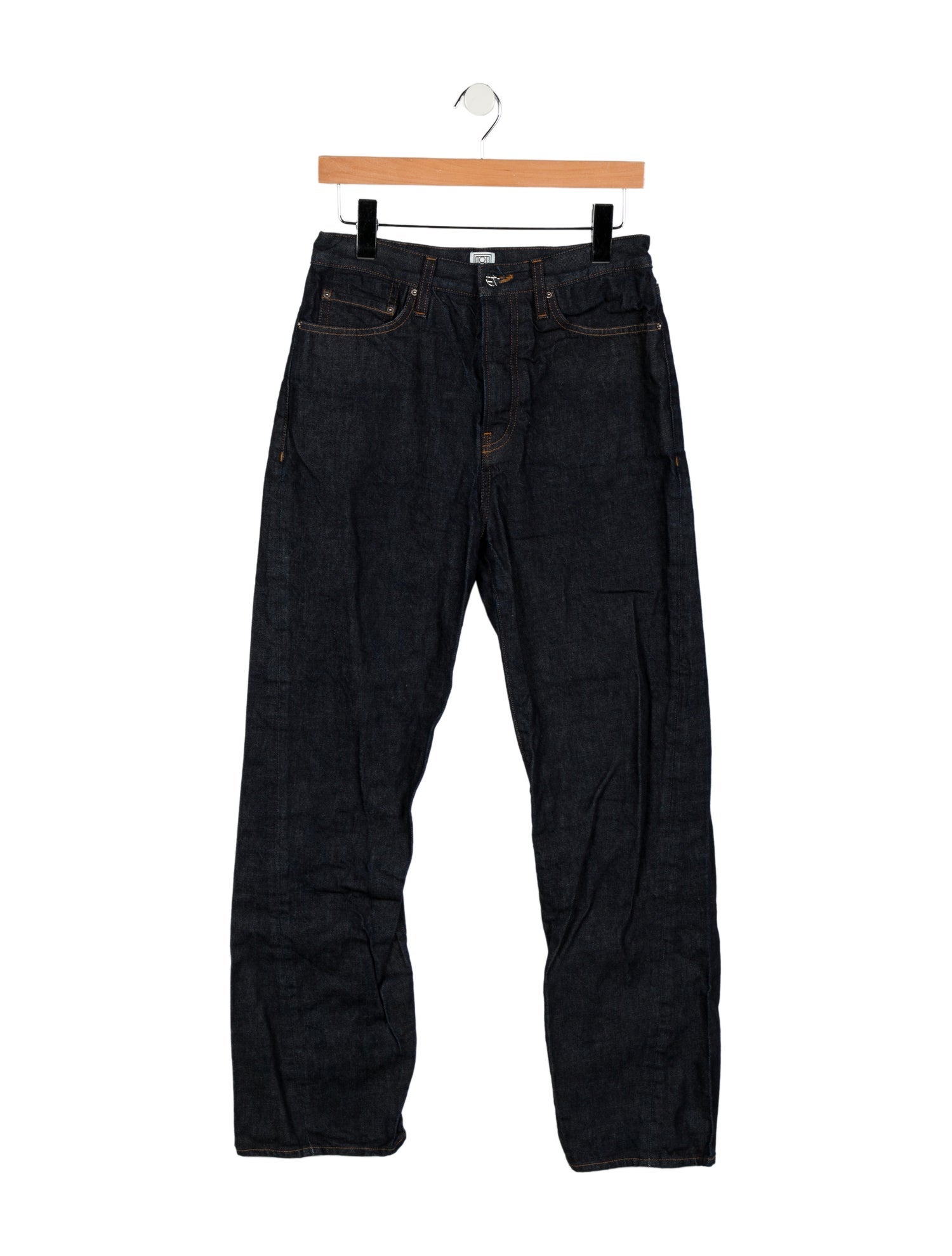TOTEME High-Rise Straight Leg Jeans