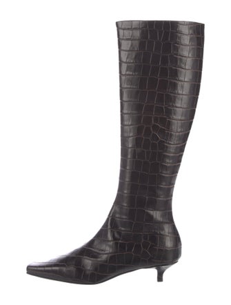 TOTEME Embossed Leather Boots