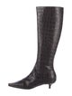 TOTEME Embossed Leather Boots