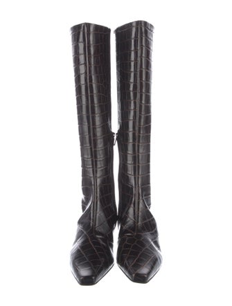 TOTEME Embossed Leather Boots