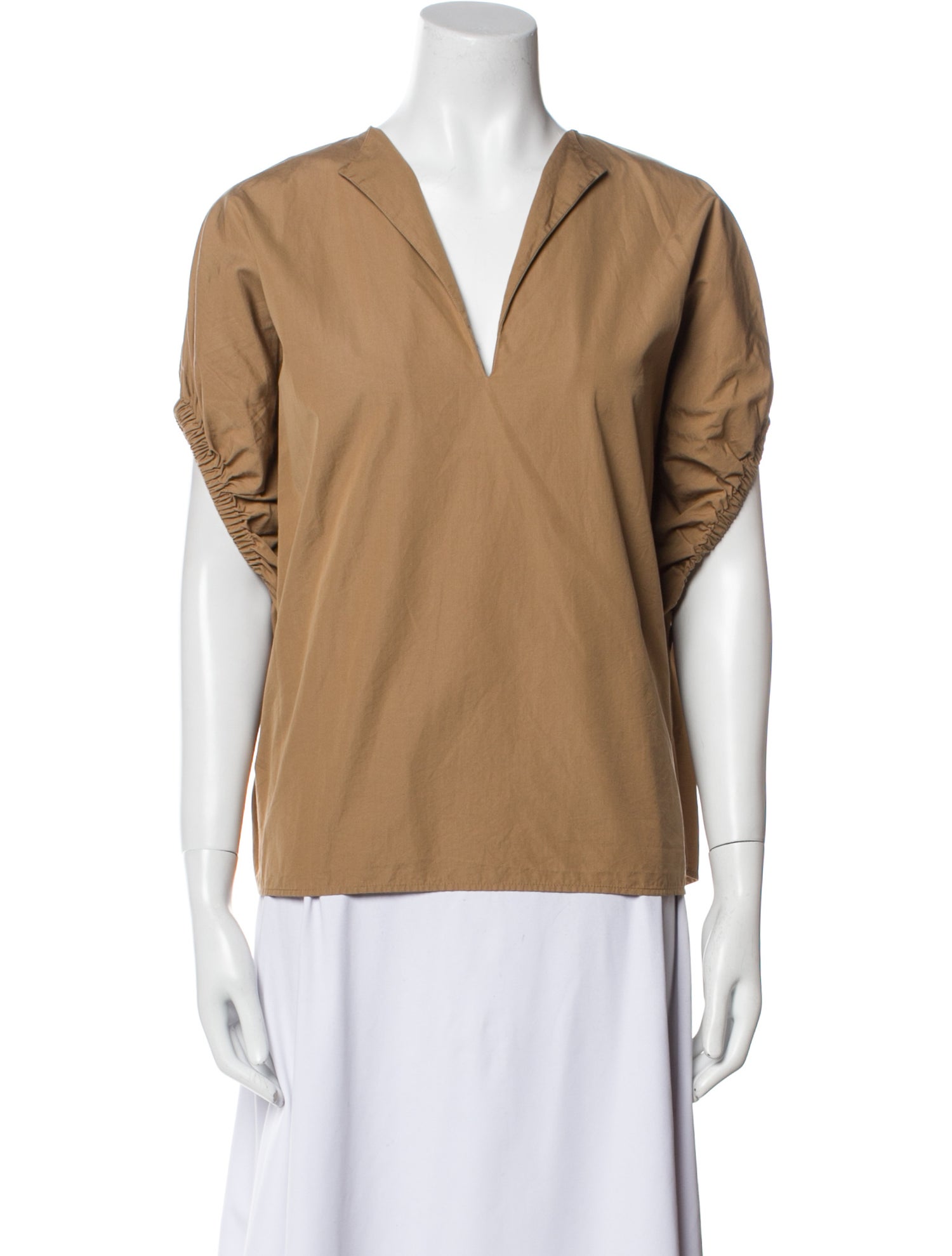 TOTEME V-Neck Short Sleeve Blouse