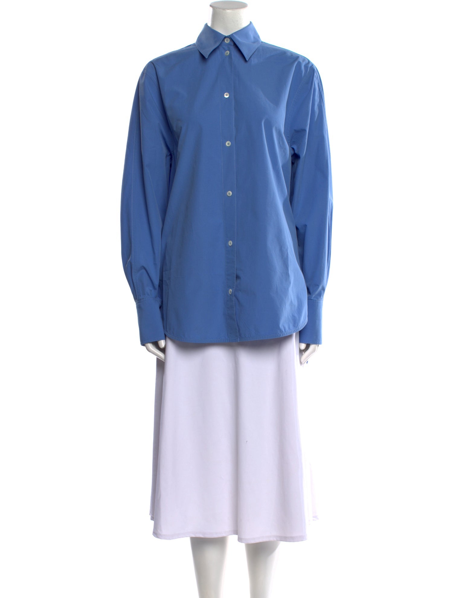 TOTEME Long Sleeve Button-Up Top