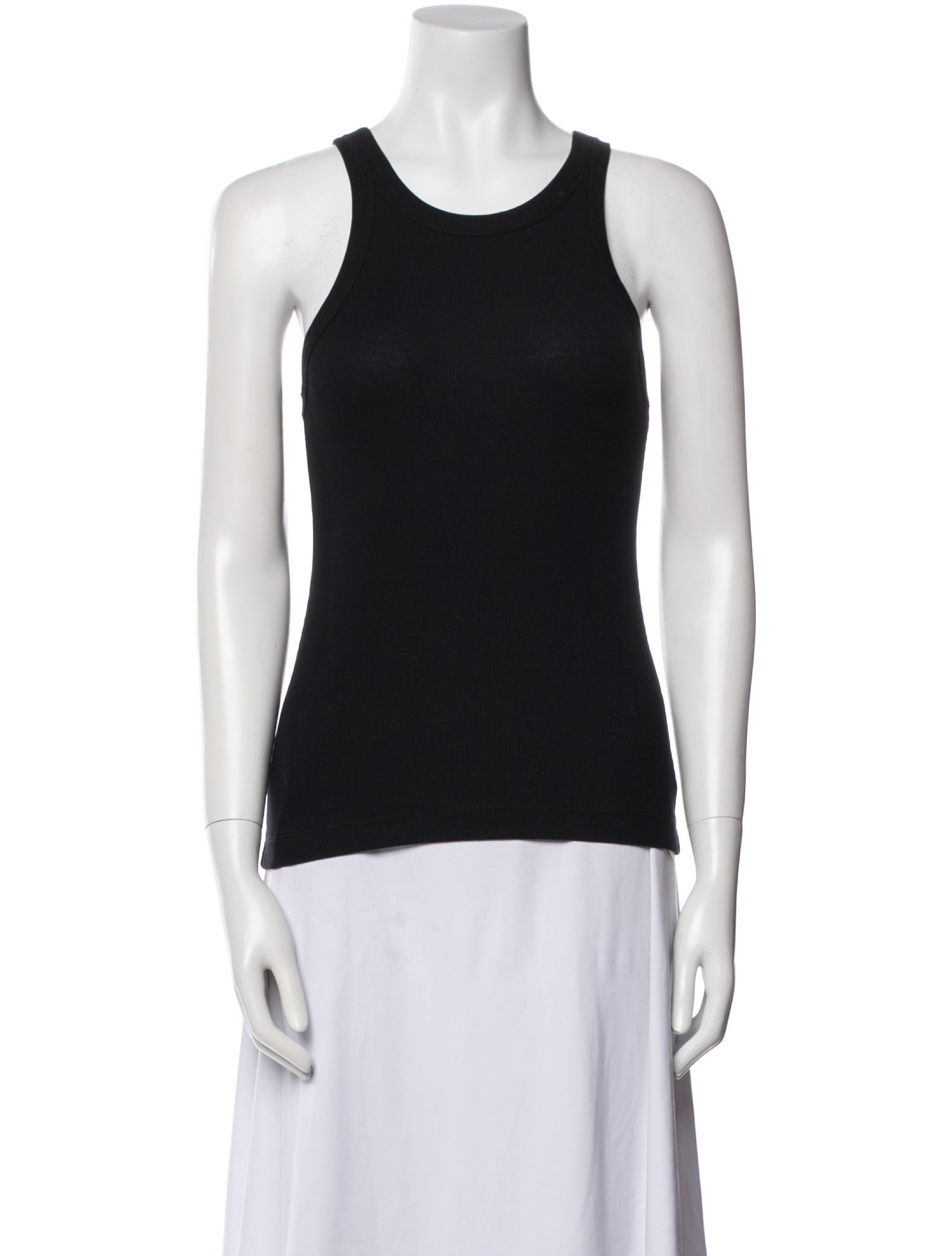 TOTEME Curved Rib Scoop Neck Top