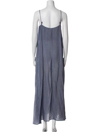 TOTEME Mini Stripe Silk Dress Long Dress