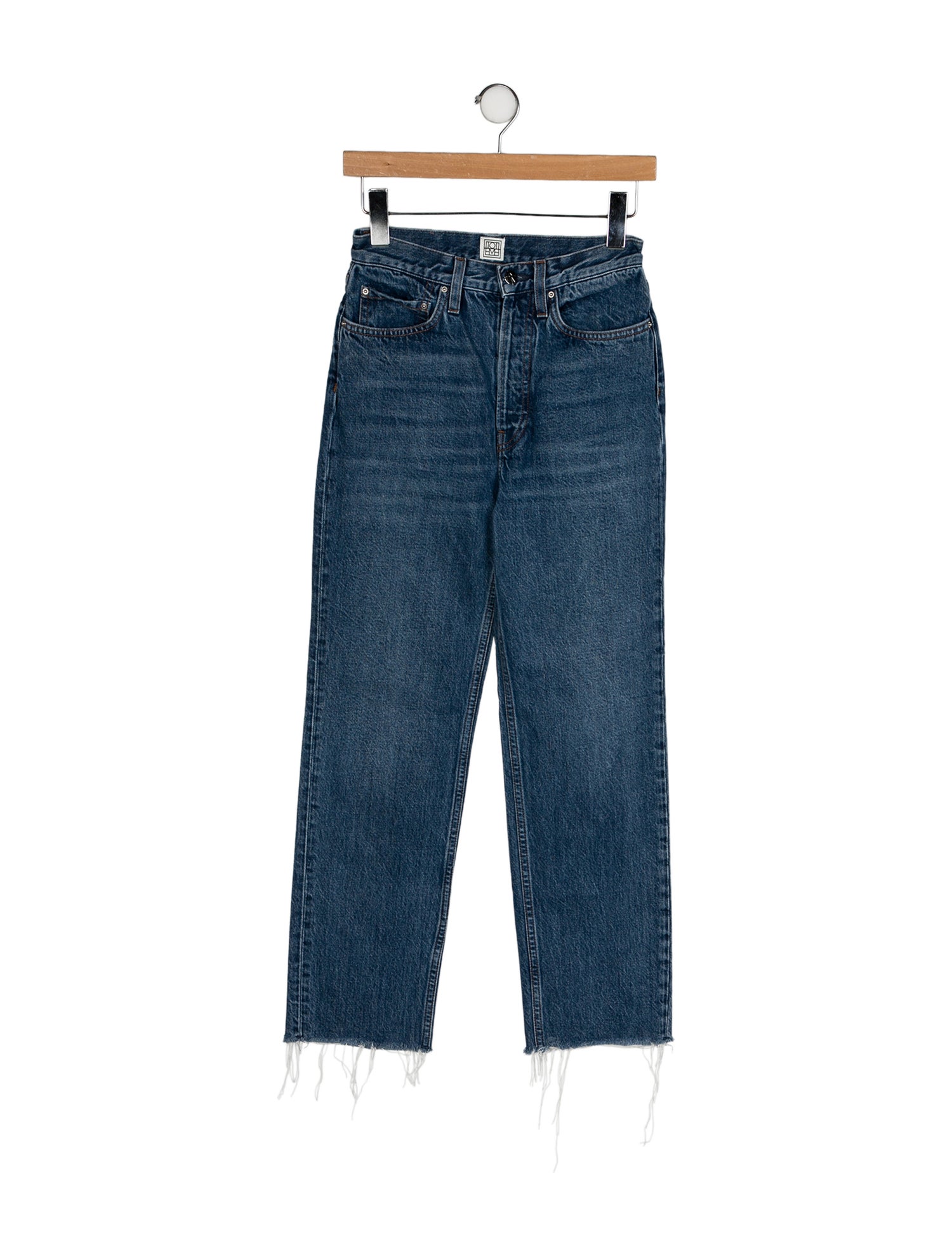 TOTEME Mid-Rise Straight Leg Jeans
