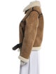 TOTEME Aviator Shearling Faux Fur Jacket