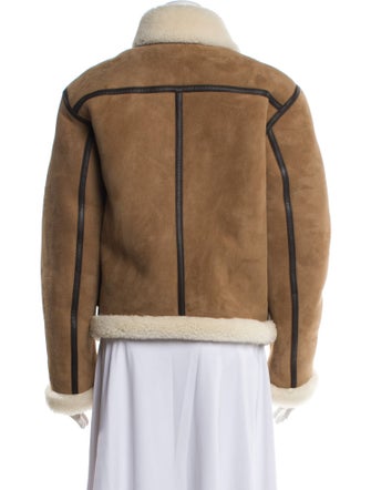 TOTEME Aviator Shearling Faux Fur Jacket