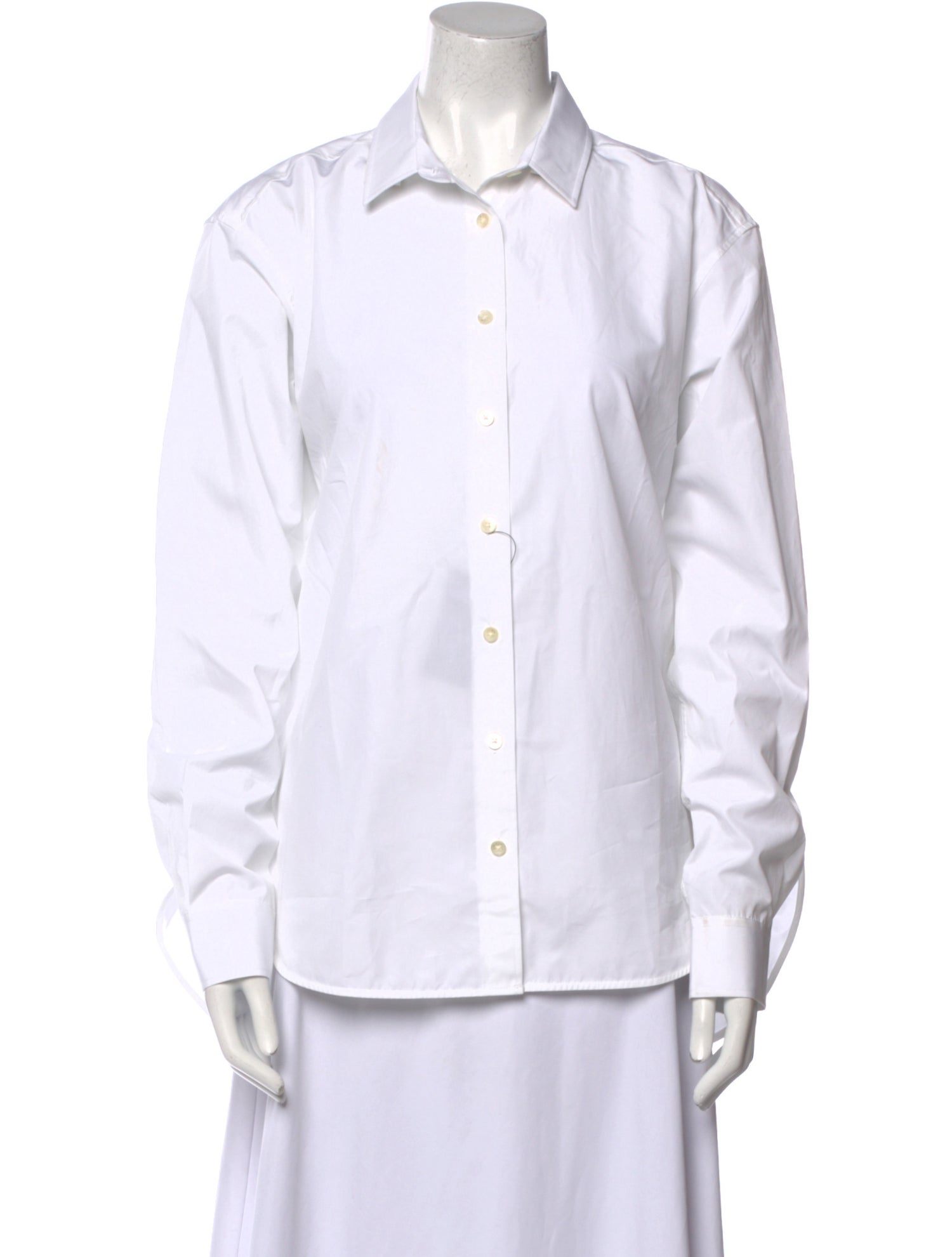 TOTEME Signature Long Sleeve Button-Up Top