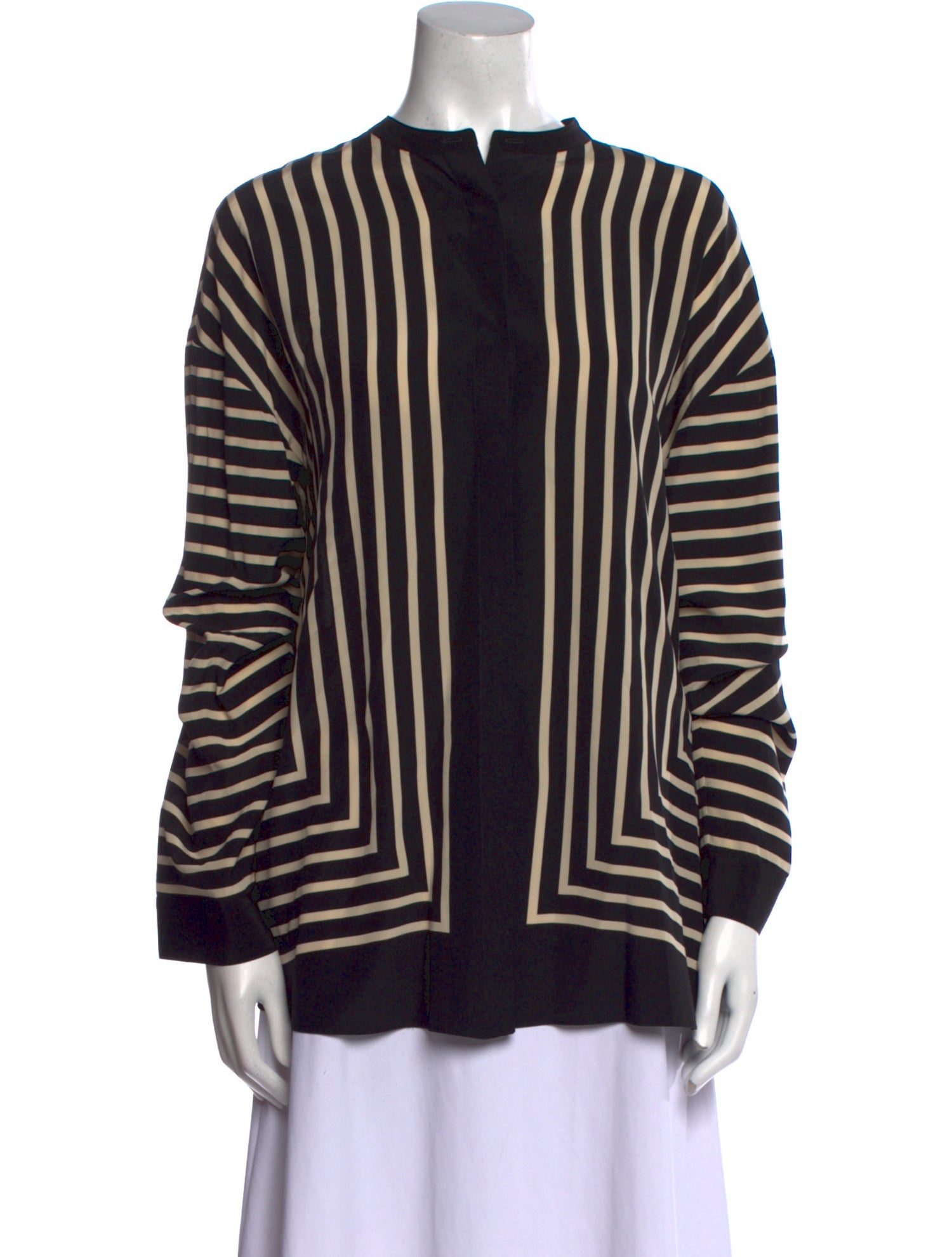 TOTEME Silk Striped Tunic