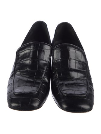 TOTEME Embossed Leather Pumps