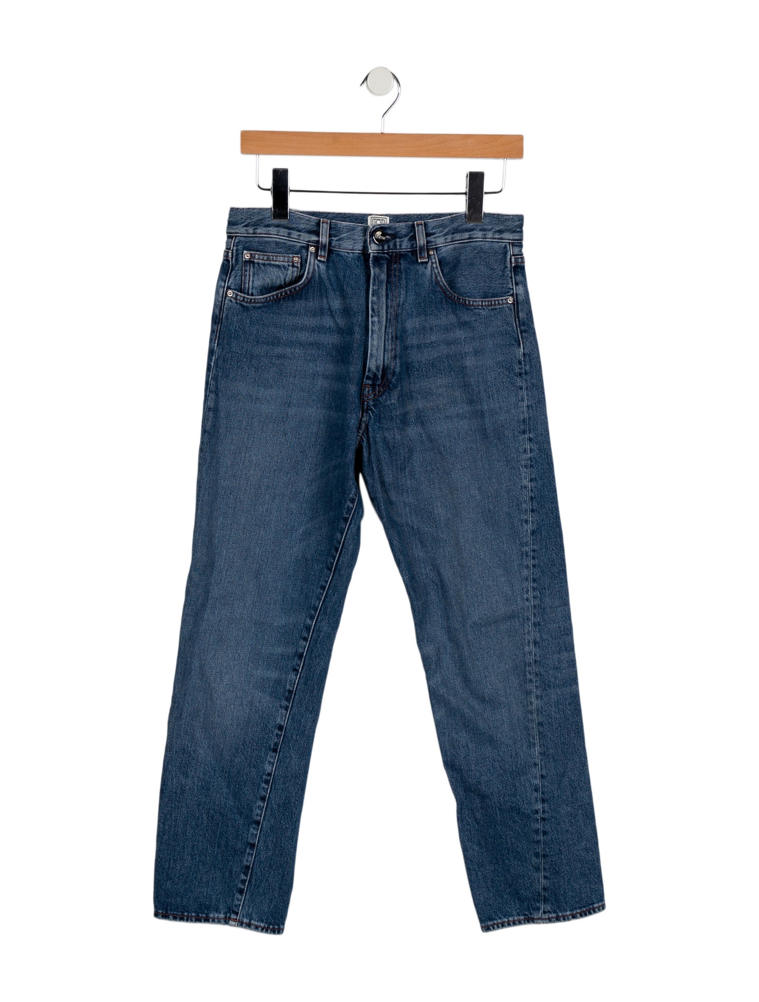 TOTEME High-Rise Straight Leg Jeans