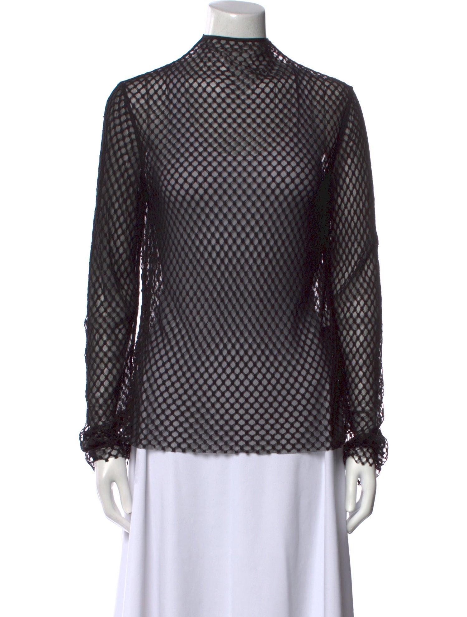 TOTEME Printed Mock Neck Blouse