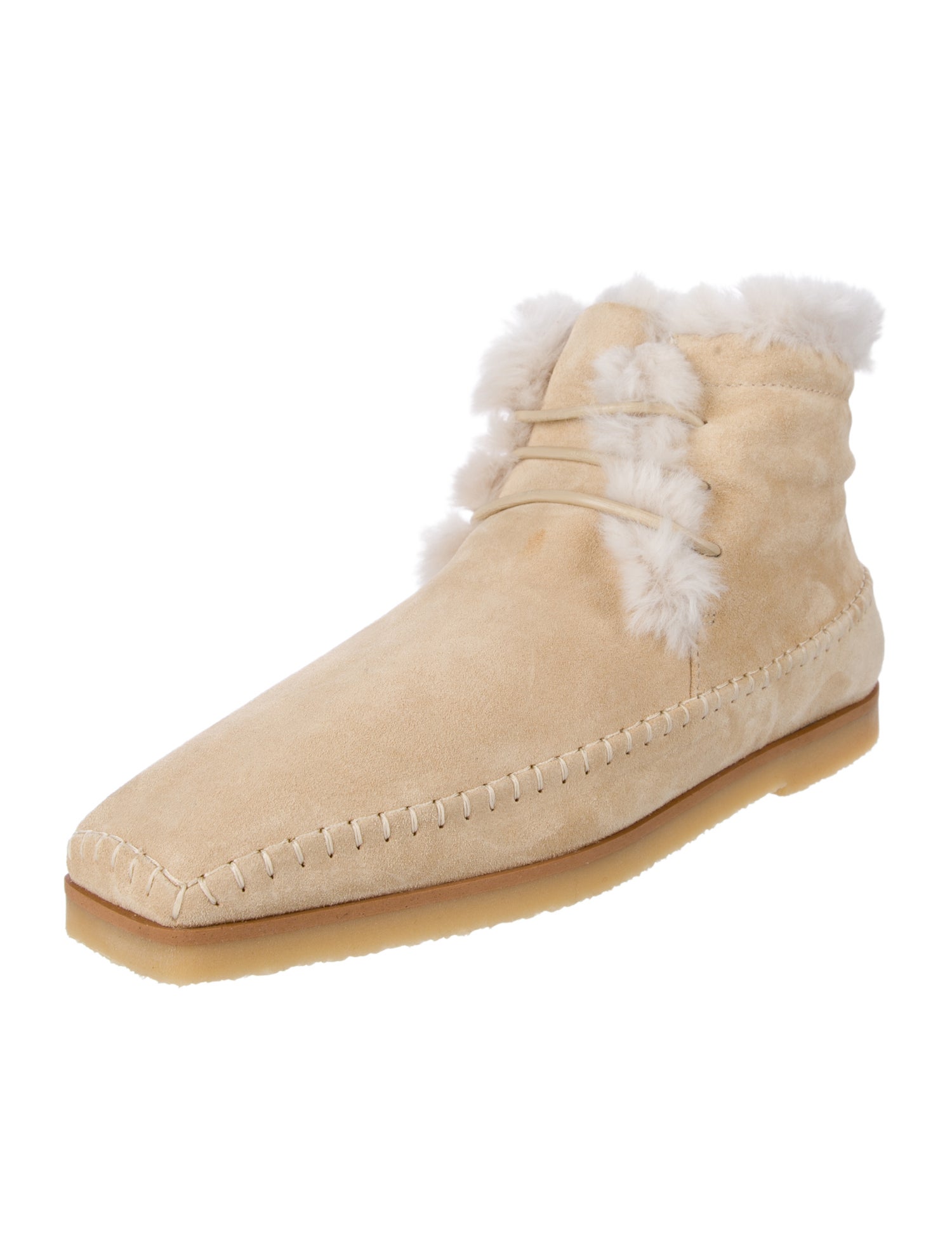 TOTEME Suede Lace-Up Boots