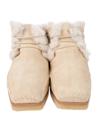 TOTEME Suede Lace-Up Boots