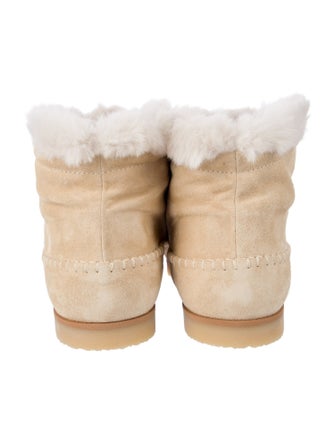 TOTEME Suede Lace-Up Boots