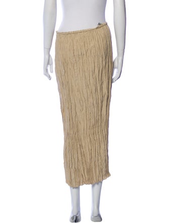 TOTEME Crinkled Midi Skirt Midi Length Skirt