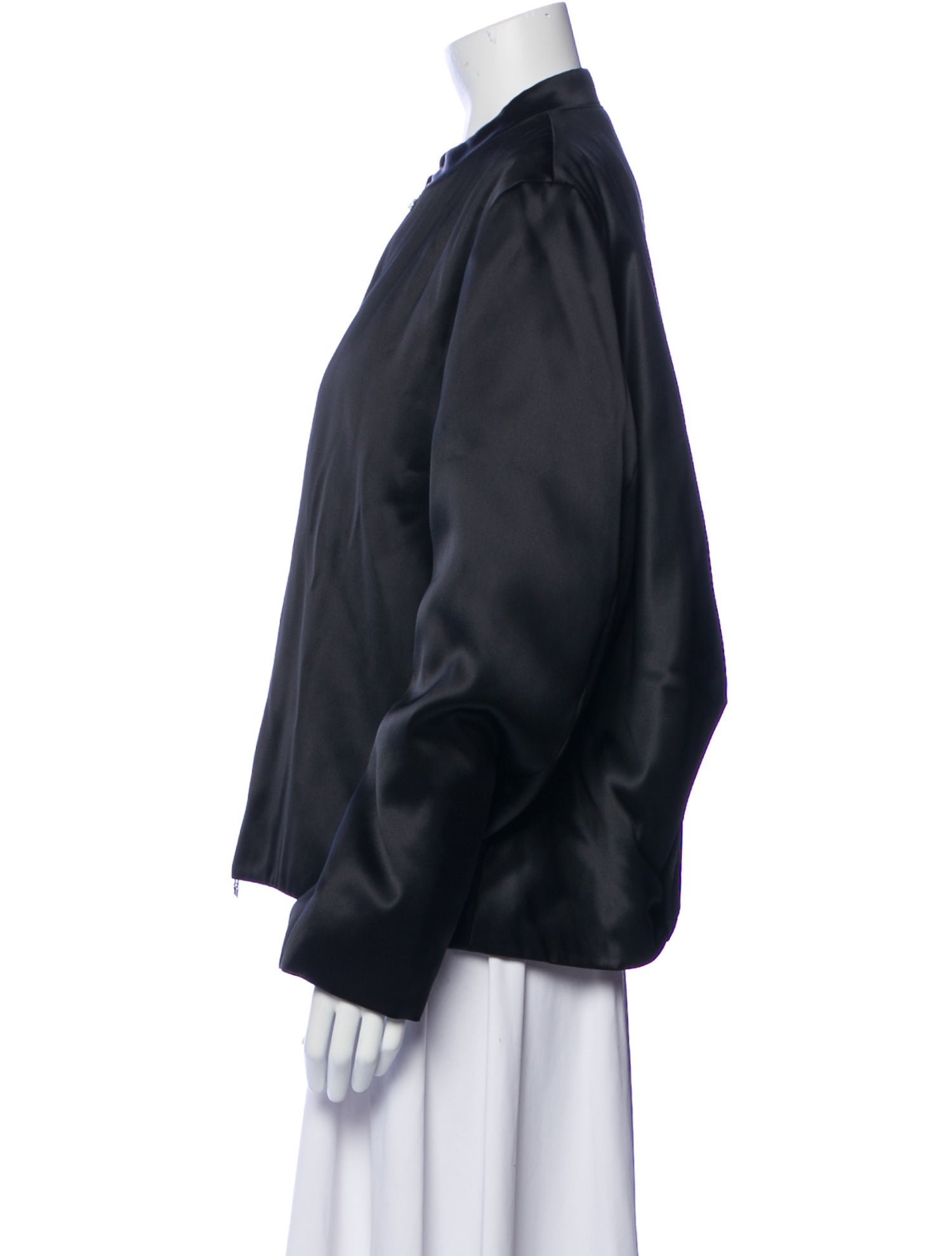 TOTEME Satin Track Blazer Bomber Jacket