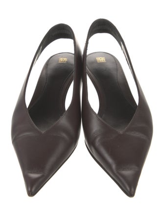 TOTEME Leather Slingback Pumps