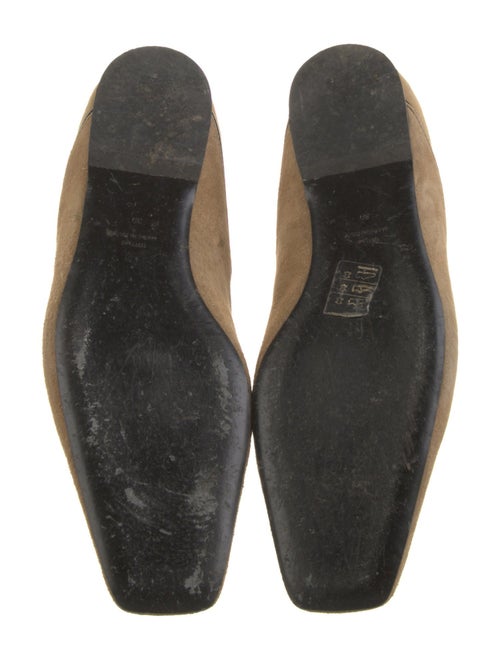 TOTEME Suede Leather Trim Embellishment Flats