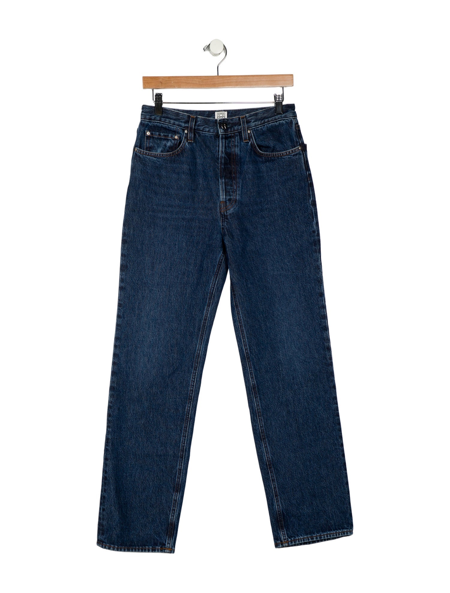 TOTEME High-Rise Straight Leg Jeans