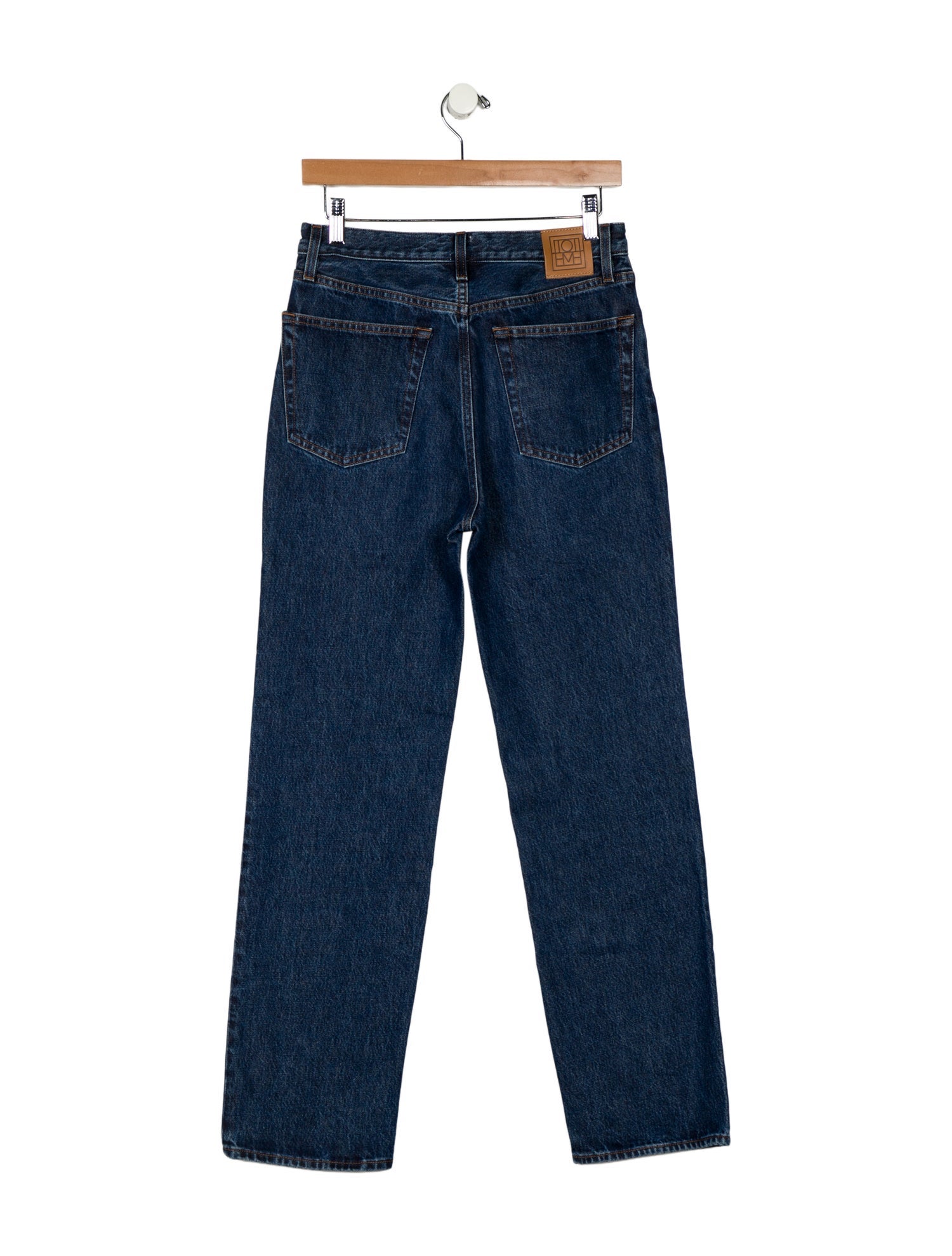 TOTEME High-Rise Straight Leg Jeans