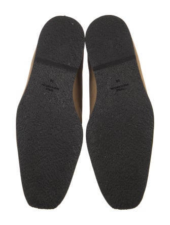 TOTEME Suede Colorblock Pattern Lace-Up Boots