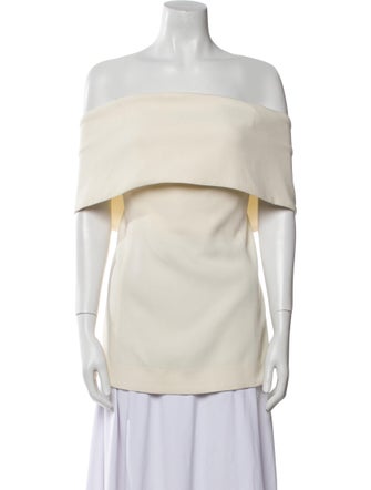TOTEME Off-The-Shoulder Short Sleeve Top