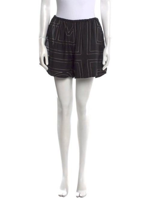 TOTEME Monogram Silk PJ Shorts Mini Shorts