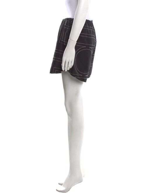 TOTEME Monogram Silk PJ Shorts Mini Shorts