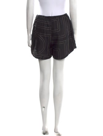 TOTEME Monogram Silk PJ Shorts Mini Shorts