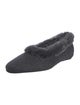 TOTEME Wool Faux Fur Trim Flats