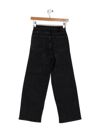 TOTEME Flare Fit Denim Wide Leg Jeans