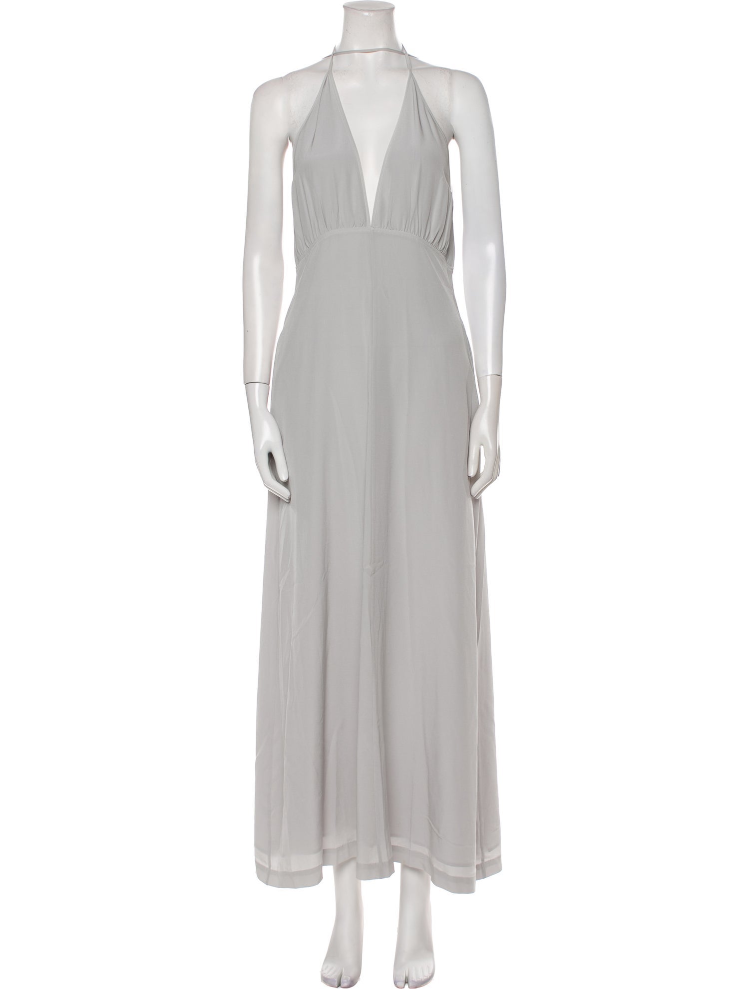 TOTEME Double-Halter Silk Dress Long Dress