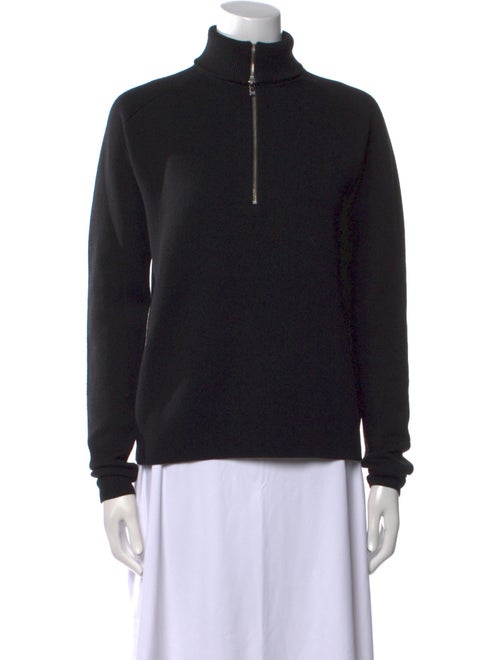 TOTEME Merino Wool Zip Knit Merino Wool Sweater