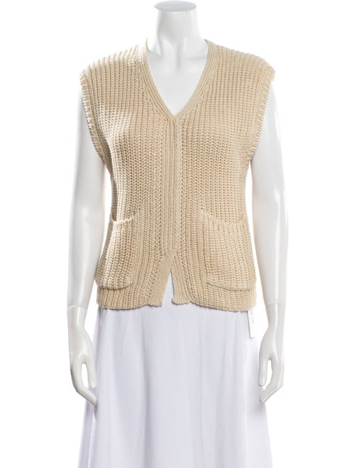 TOTEME Linen V-Neck Sweater