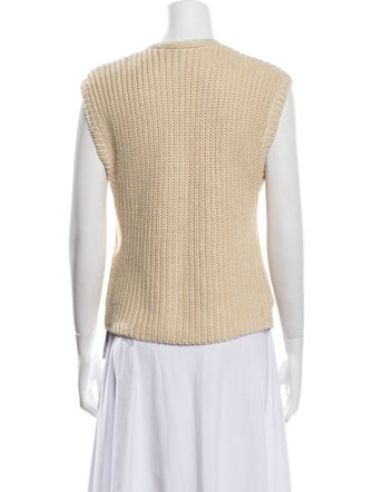 TOTEME Linen V-Neck Sweater