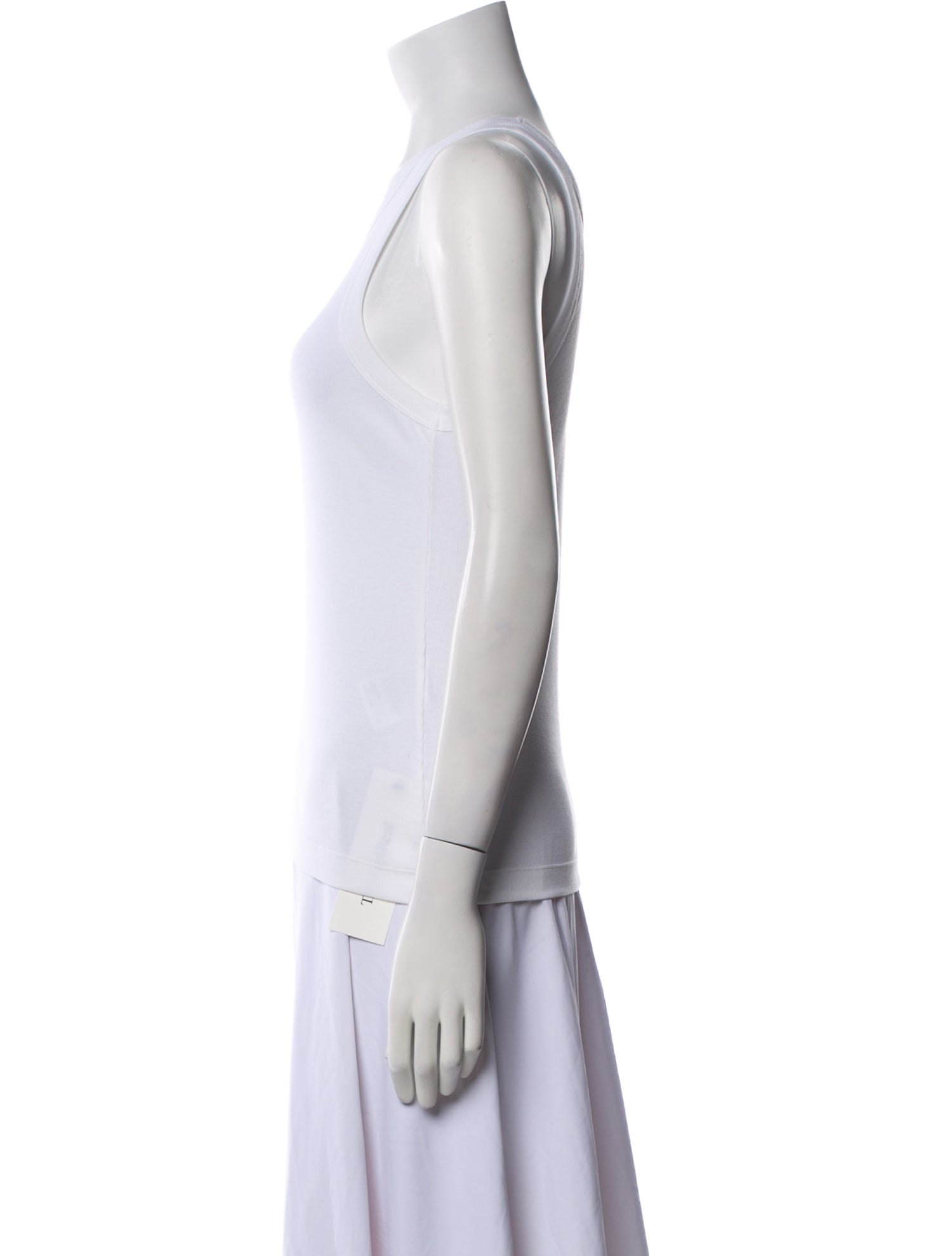 TOTEME Curved Rib Tank Scoop Neck Top