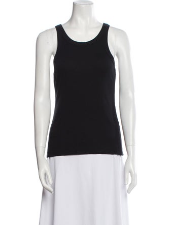 TOTEME Curved Rib Scoop Neck Top