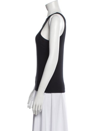 TOTEME Curved Rib Scoop Neck Top